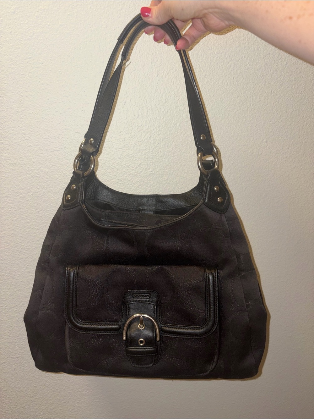 Coach Campbell Signature Hobo Shoulder Bag - Picture 4 of 14